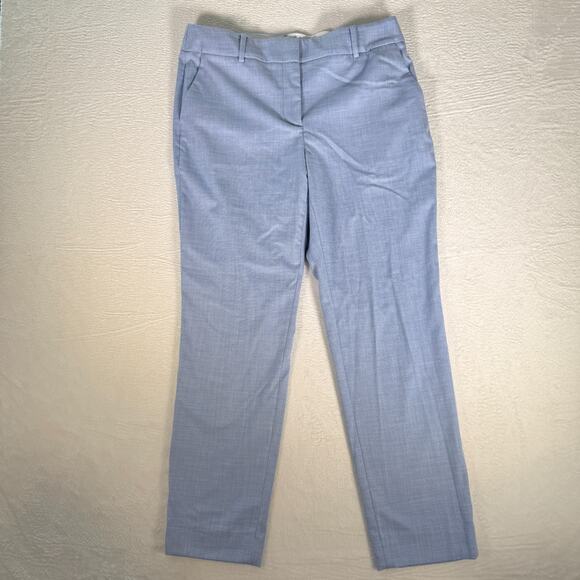 Talbots Womens Pants Light Blue Size 10 Hampshire Ankle Career Polyester Blend - Picture 1 of 6